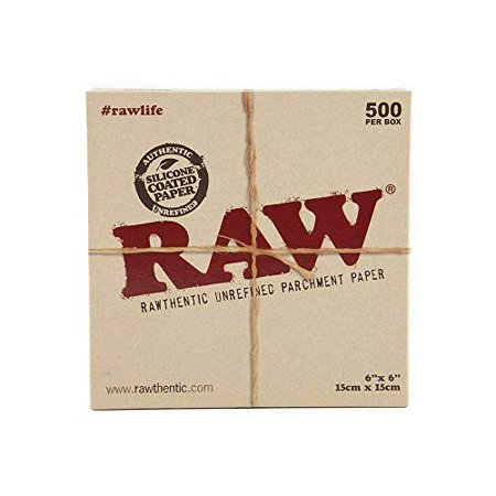 Raw Silicone Coated 6 X6  Precut Parchment Paper Sqaues 500 Count