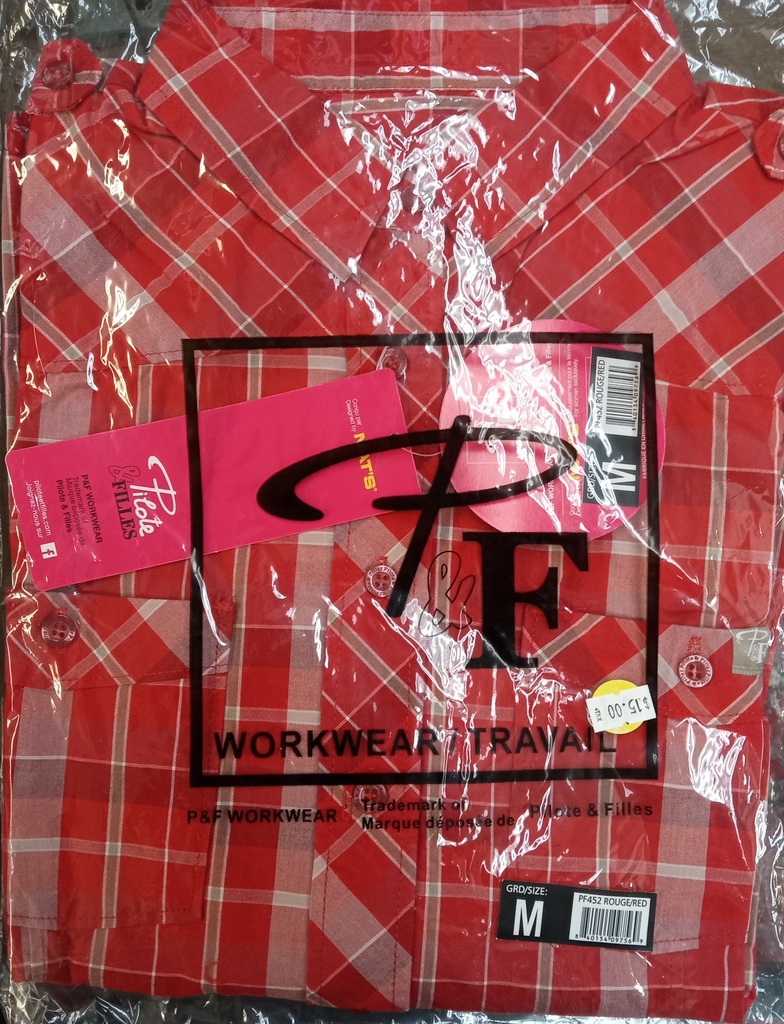 Chemise Marilise Pilote Carotté Rouge Medium