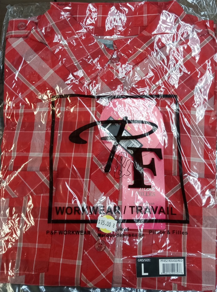 Chemise Marilise Pilote Carotté rouge Large
