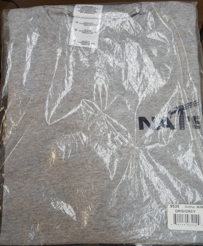 Chandail Travail NAT'S manche courte Gris Medium