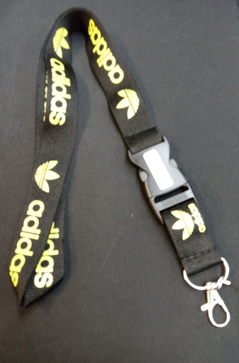 Porte Clef Adidas Noir & Jaune
