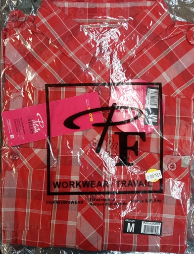Chemise Marilise Pilote Carotté Rouge Medium