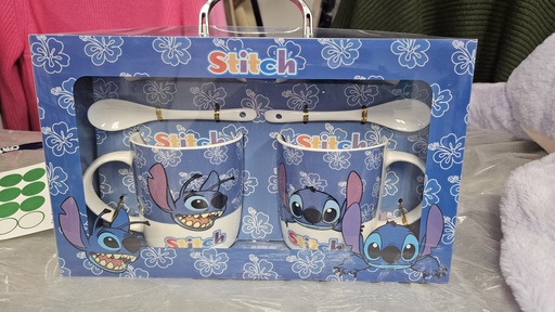 Ensemble de 2 Tasses 2 cuilliere 2 couvercle